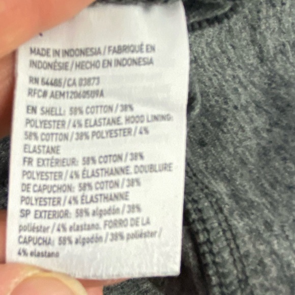 AE Flex Gray with Green/Yellow Zipper Athletic Zip Hoodie Men's size small - Picture 8 of 16